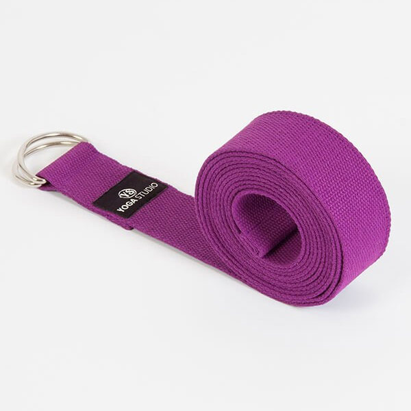 More Yoga | Belt Strap with D-Ring (Red Violet)