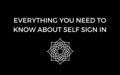 Everything you need to know about self sign in