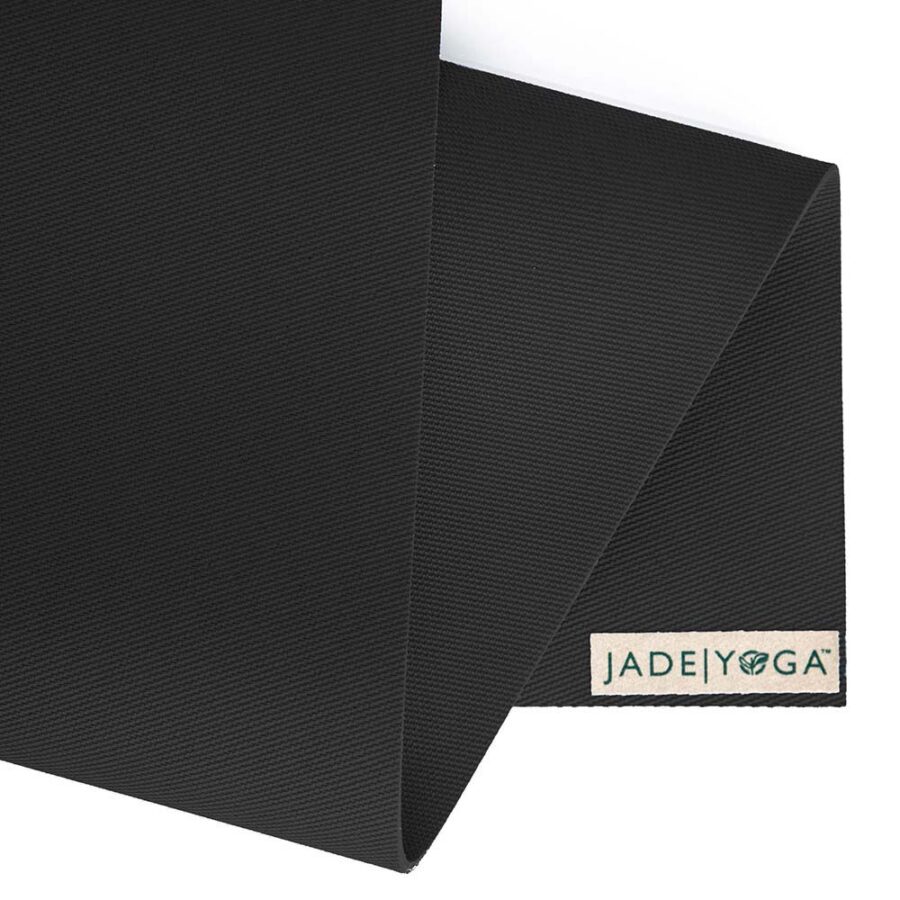 Jade Yoga Harmony 68 Inch Yoga Mat | Black - Detail
