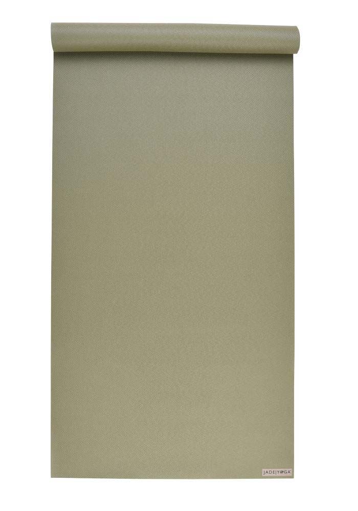 Jade Yoga Harmony 74 Inch Yoga Mat | Olive Green - Mostly Flat