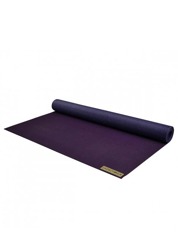 Jade Yoga Voyager Yoga Mat 1.6mm | Purple - Rolled