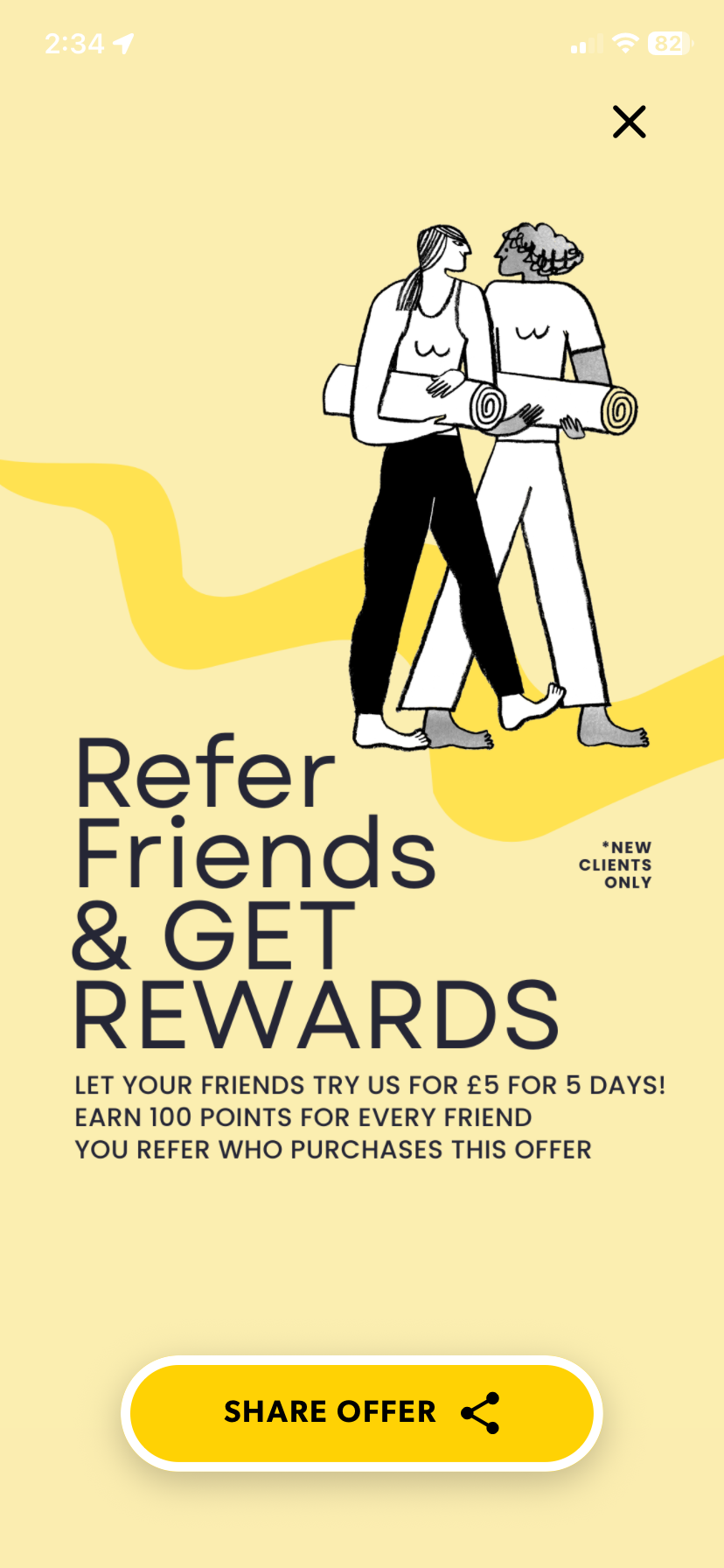 Refer & Earn App Screen